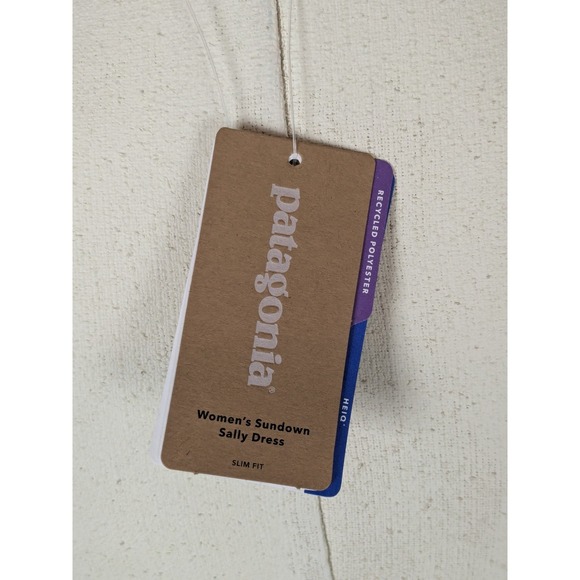 Patagonia Sundown Sally Strappy Blue Racerback Stretchy Athletic Dress Size XL - Picture 6 of 11